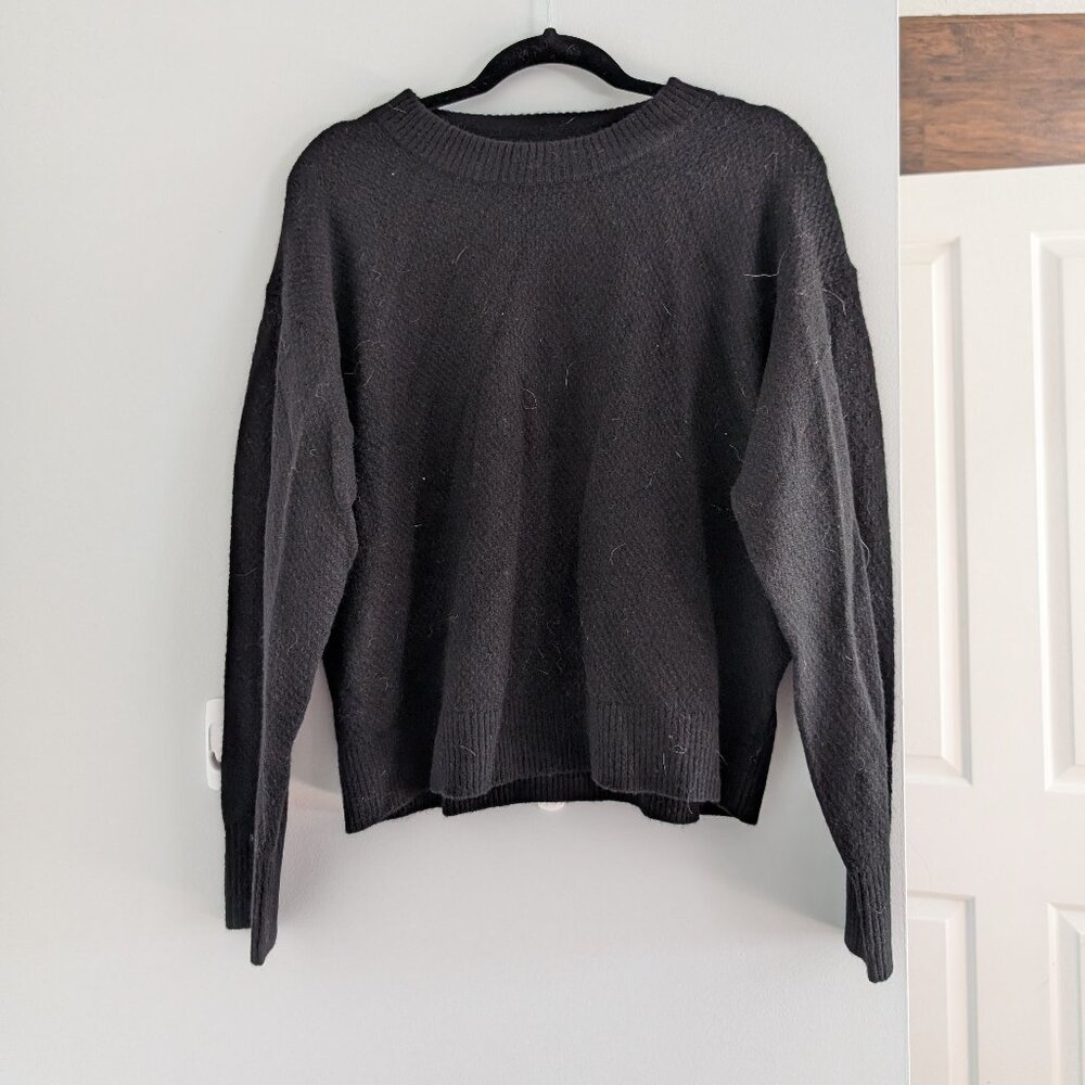 Quince Baby Alpaca-Wool Diamond Stitch Crew
